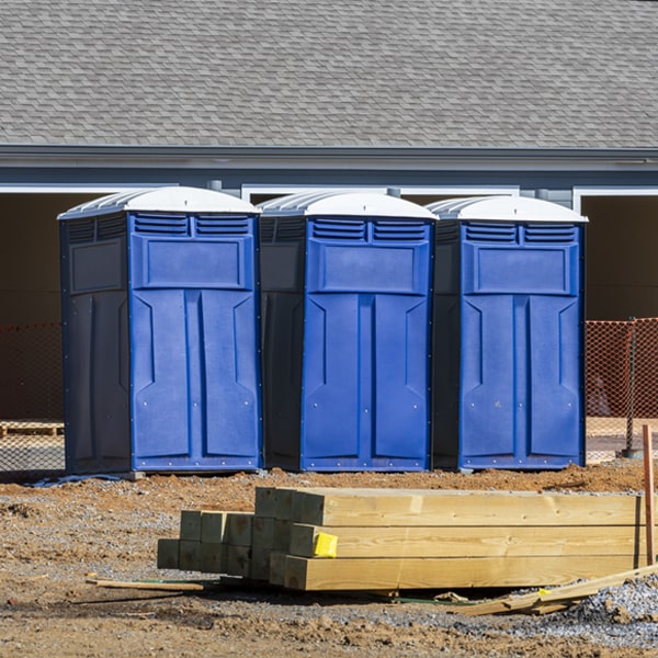 what is the cost difference between standard and deluxe porta potty rentals in Harleyville